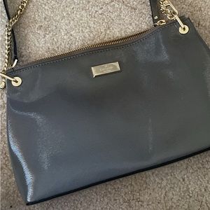 Gray patent leather Kate Spade bag